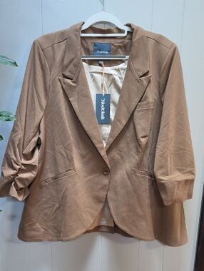 Modcloth Fine And Sandy Blazer